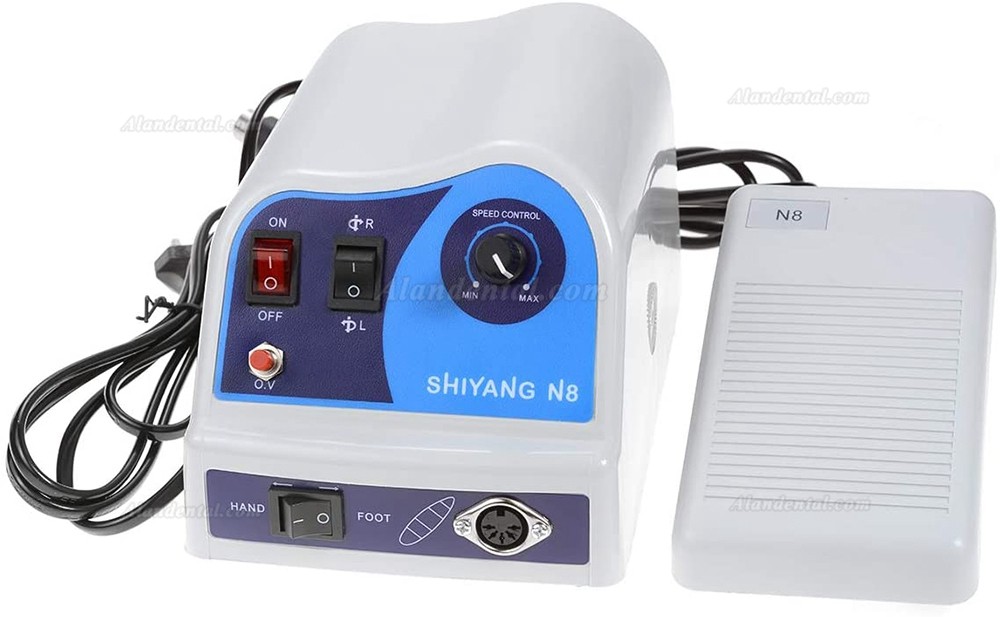 Shiyang Dental Micromotor Drill Polisher Machine N8 with 45K RPM Handpiece Compatible Marathon